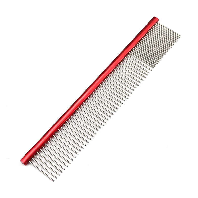 Light Aluminum Pet Comb 6 Colors Optional Professional Dog Grooming Comb Puppy Cleaning Hair Trimmer Brush Pet Accessories