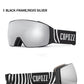 Copozz Magnetic Polarized Ski Goggles Anti-Fog Winter Double-Layers UV400 Protection Men Ski Glasses Eyewear with Lens Case Set