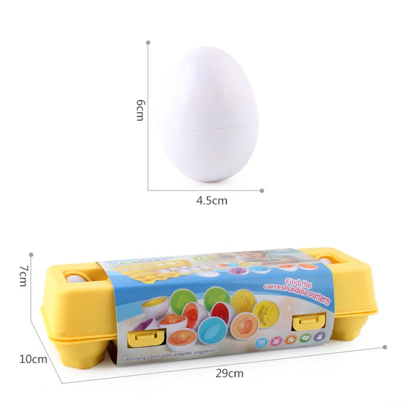 Baby Learning Educational Toy Smart Egg Toy Games Shape Matching Sorters Toys Montessori Eggs Toys For Kids Children 2 3 4 Years