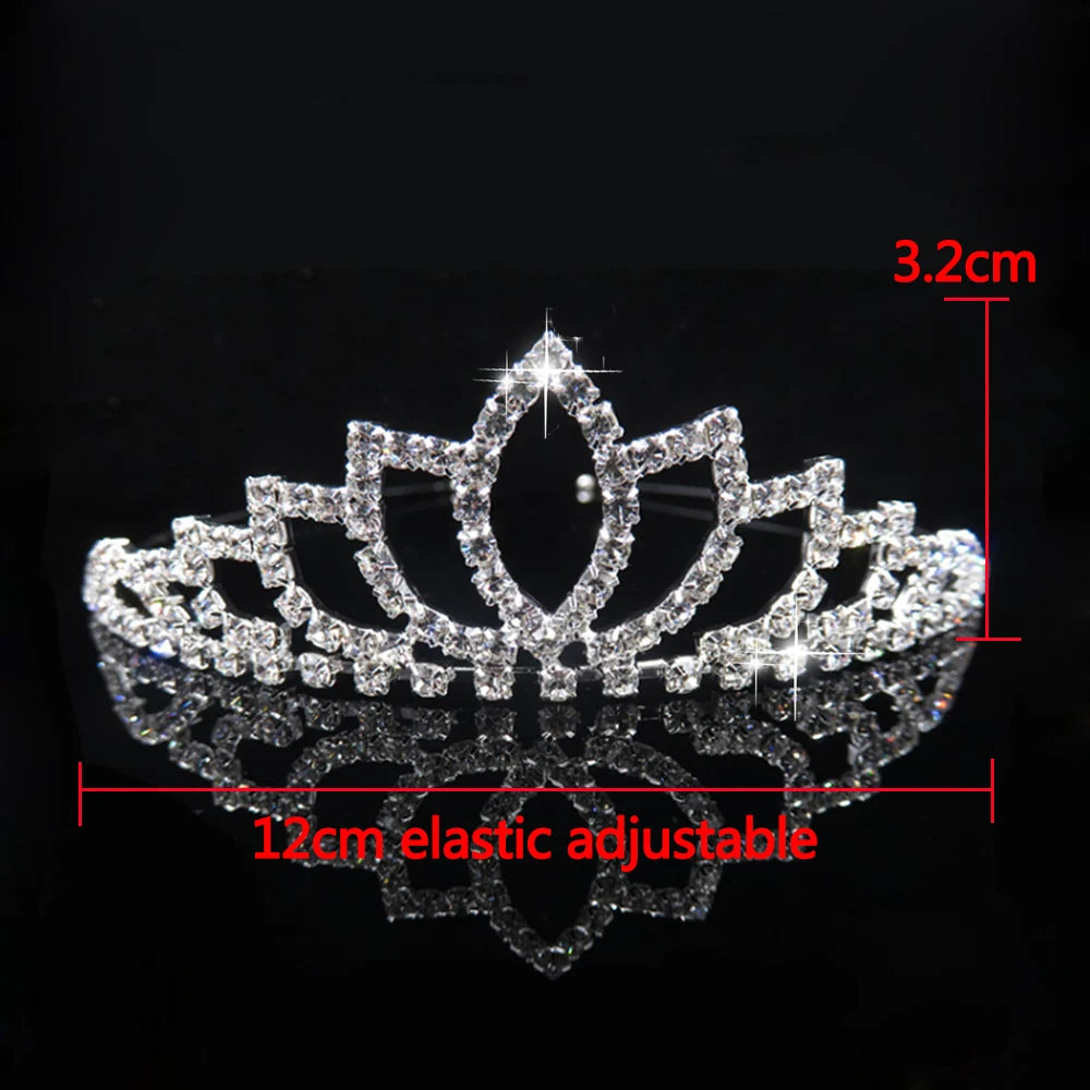 Bulbusbow AINAMEISI Princess Crystal Tiaras and Crowns Headband for Kid Girls – Elegant Bridal Prom Wedding Party Hair Accessories