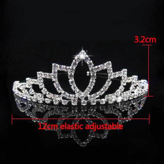 AINAMEISI Princess Crystal Tiaras and Crowns Headband for Kid Girls – Love Bridal Prom Crown Wedding Party Accessories Hair Jewelry | Nickel-Free, Lead-Free | Bulbusbow