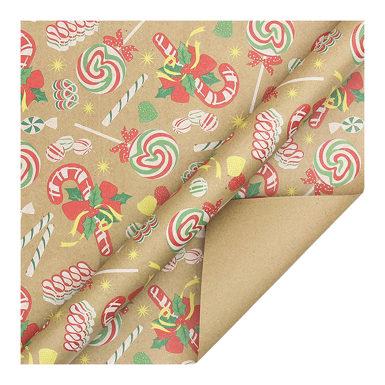 1PCs Single-sided Christmas Wrapping Paper Classic Santa Claus Patterns Artware Packing Paper Christmas Decoration 70cmX50cm#02