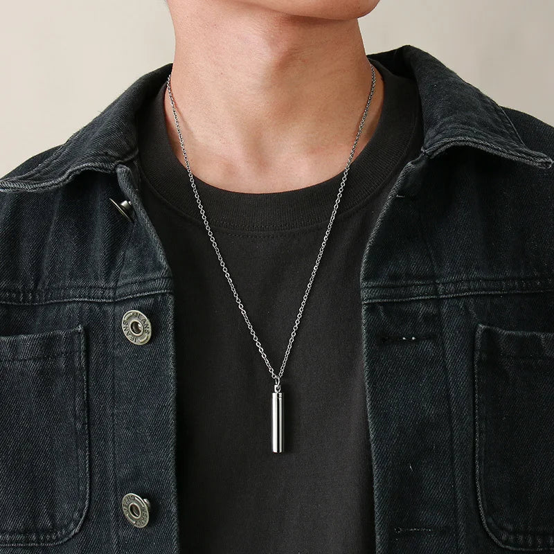 Vnox Hollow Pill Necklace by Bulbusbow