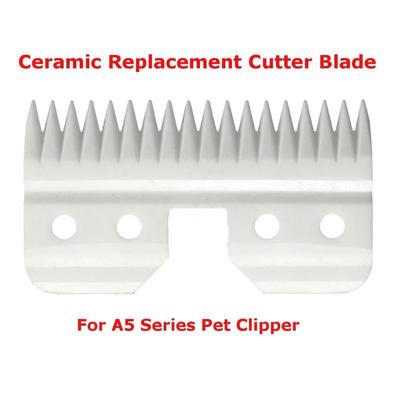 10pcs/lot 18 Teeth Ceramic Edge Carbon Coated Steel Pet Clipper Blade Dog Grooming Blade Electric Accessories for Andis Wahl