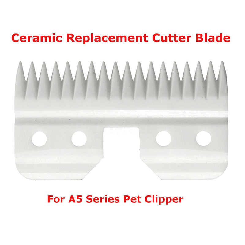 5pcs/lot 18 Teeth Pet Clipper Ceramic Moving Blade Dog Grooming Blade Electric Accessories for Andis Wahl Oster A5