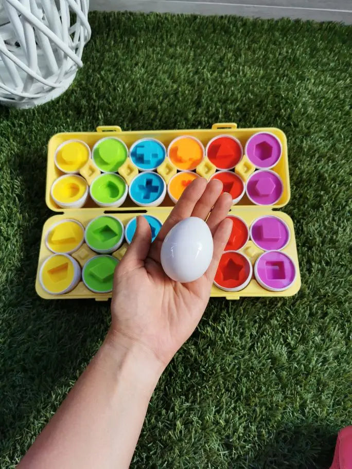 Baby Learning Educational Toy Smart Egg Toy Games Shape Matching Sorters Toys Montessori Eggs Toys For Kids Children 2 3 4 Years