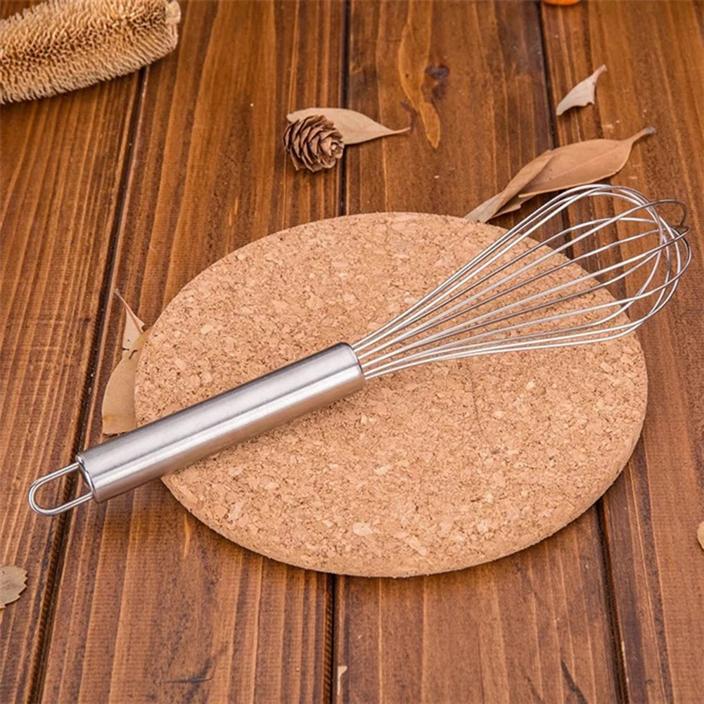 8/10/12 inches Stainless Steel Balloon Wire Whisk Manual Egg Beater Mixer Kitchen Baking Utensil Milk Cream Butter Whisk Mixer