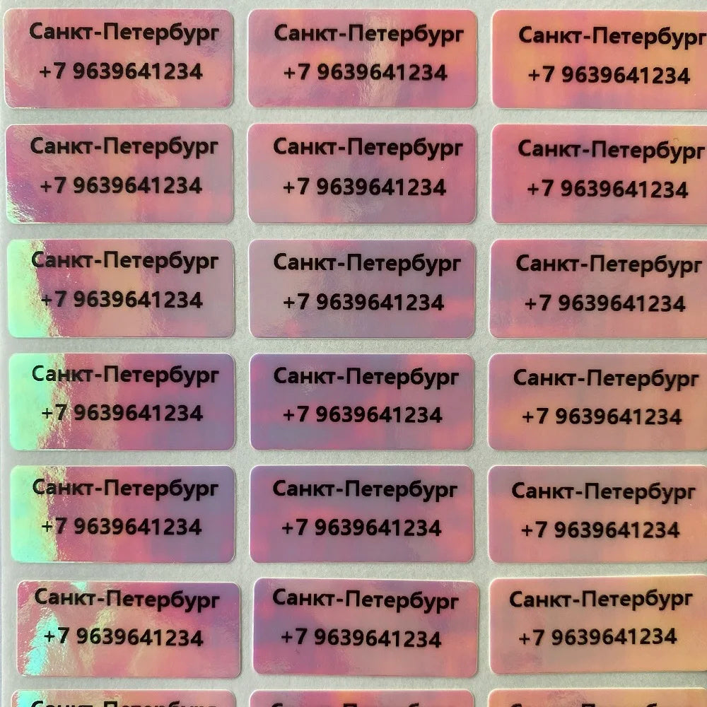 3Size Pink Custom Name Stickers Waterproof Personal Office Supplies Tags Labels Children Scrapbook School Stationery Sticker Set