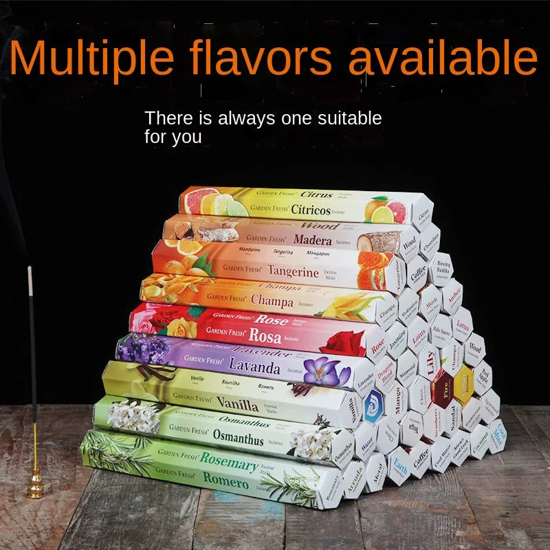 6 Box G F Incense 120 Sticks White Sage Indian Flavor Home Bedroom Meditation Yoga Fresh Air Scent Aroma Lavender Fragrance