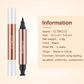 O.TWO.O Eyeliner Stamp Black Liquid Eyeliner Pen Waterproof Fast Dry Double-ended Eye Liner Pencil Make-up for Women Cosmetics