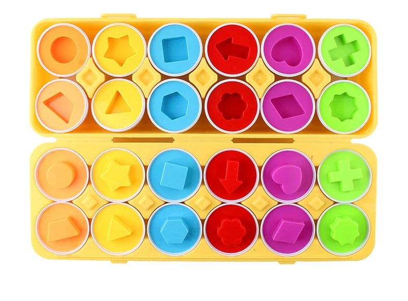 Baby Learning Educational Toy Smart Egg Toy Games Shape Matching Sorters Toys Montessori Eggs Toys For Kids Children 2 3 4 Years