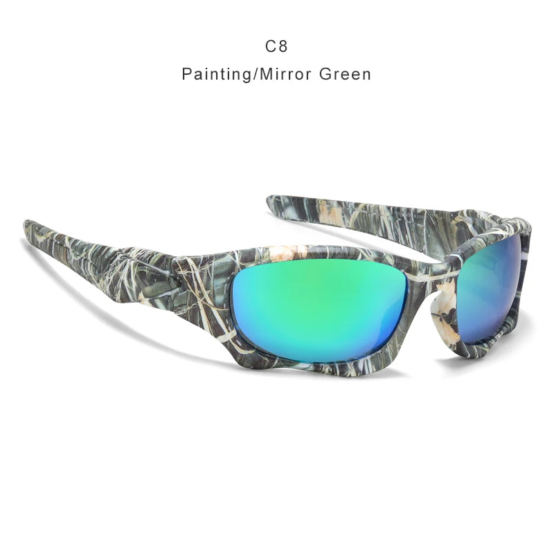 KDEAM Outdoor Sports Polarized Sunglasses Men Curve Cutting Frame Stress-Resistant Lens Shield Sun Glasses Women KD0623