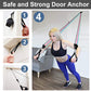 Resistance Band Set Workout Bands Exercise Band 5 Tube Fitness with Door Anchor Handles Legs Ankle Straps and Fitness Stick