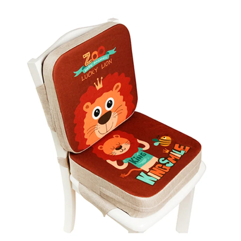 Baby Dining Cushion Children Increased Chair Pad Adjustable Washable Portable Removable Highchair Chair Booster Cushion Seat