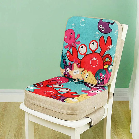 Baby Dining Cushion Children Increased Chair Pad Adjustable Washable Portable Removable Highchair Chair Booster Cushion Seat