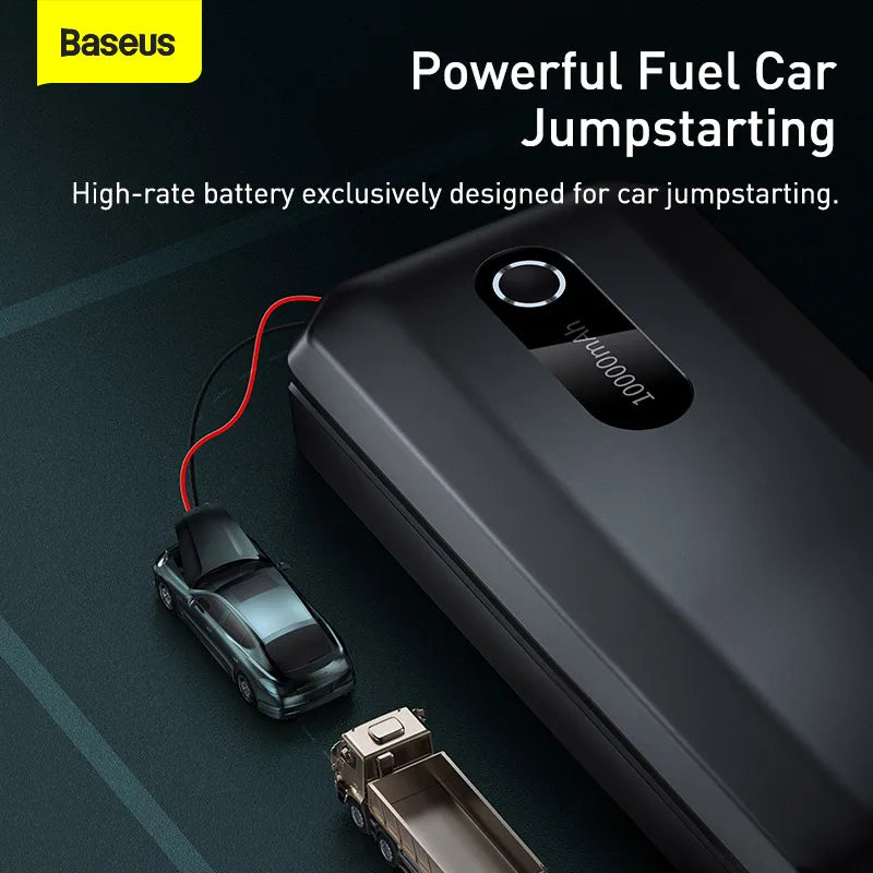 Baseus Car Jump Starter Starting Device 1000A Jumpstarter Auto Buster Emergency Booster 12V Car Jump Start Power Bank 10000mAh