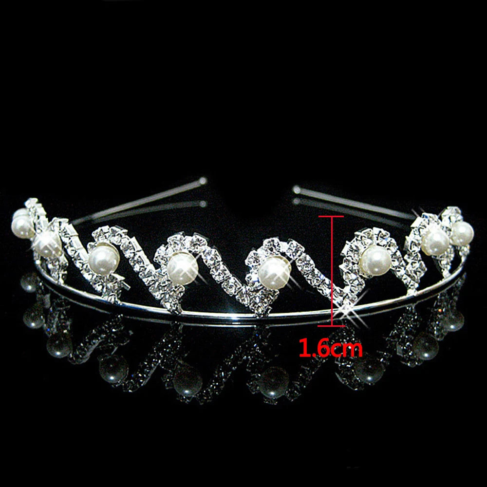 Bulbusbow AINAMEISI Princess Crystal Tiaras and Crowns Headband for Kid Girls – Elegant Bridal Prom Wedding Party Hair Accessories