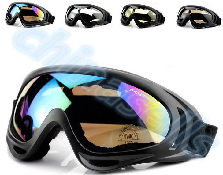 1pcs Winter Windproof Skiing Glasses Goggles Outdoor Sports cs Glasses Ski Goggles UV400 Dustproof Moto Cycling Sunglasses