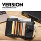 CONTACT'S Genuine Leather RFID Vintage Wallet Men With Coin Pocket Short Wallets Small Zipper Walet With Card Holders Man Purse