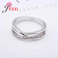 New Wide Cross Cubic Zircon 925 Sterling Silver Ring Fashion Female Jewelry Infinity Women Wedding Rings For Party