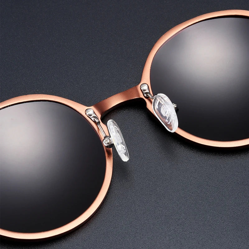 BARCUR Hot Black Goggle Male Round Sunglasses Luxury Brand Men Glasses Retro Vintage Women Sun Glasses UV400 Eyewear