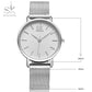 SK Super Slim Sliver Mesh Stainless Steel Watches Women Top Brand Luxury Casual Clock Ladies Wrist Watch Lady Relogio Feminino