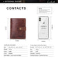 CONTACT'S Genuine Leather RFID Vintage Wallet Men With Coin Pocket Short Wallets Small Zipper Walet With Card Holders Man Purse