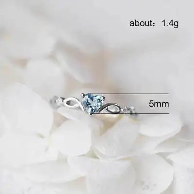 Huitan Simple Heart Ring For Women – Cute Finger Rings, Romantic Birthday Gift for Girlfriend | Fashion Zircon Stone Jewelry