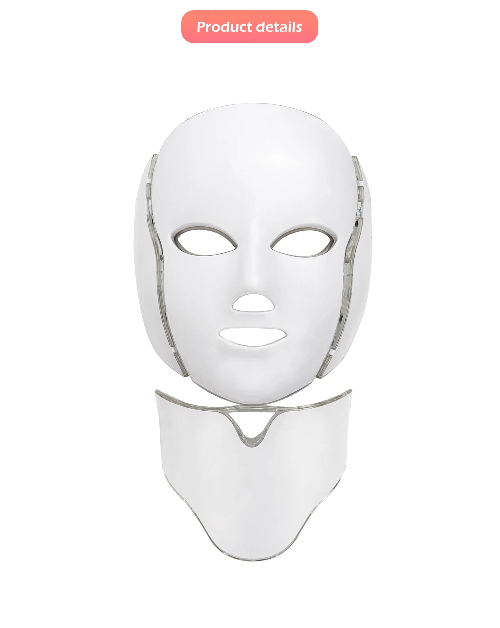 7 Colors Led Facial Mask Led Korean Photon Therapy Face Care Machine Light Therapy Acne Mask Neck Beauty Led Mask