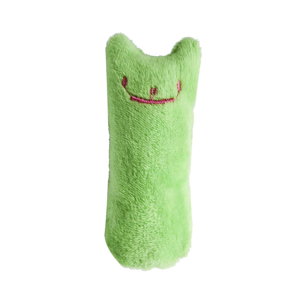 Teeth Grinding Catnip Toys Funny Interactive Plush Cat Toy Pet Kitten Chewing Vocal Toy Claws Thumb Bite Cat mint For Cats