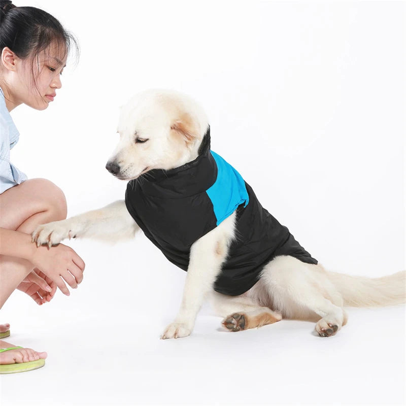 冬季宠物狗衣服保暖大型犬外套小狗服装防水宠物背心夹克适合小型中型大型犬金毛猎犬