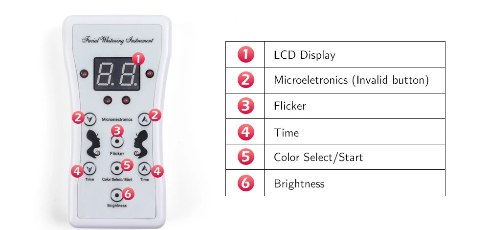 7 色 LED 面膜 LED 韩国光子疗法面部护理机光疗痤疮面膜颈部美容 LED 面膜