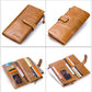 Contact's New Genuine Leather Wallet Fashion Coin Purse For Ladies Women Long Clutch Wallets With Cell Phone Bags Card Holder