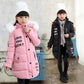 Children Down Coat Winter Teenager Thickened Hooded Cotton-padded Parka Coat Kids Warm Long Jackets Toddler Kids Outerwear