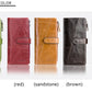 Contact's New Genuine Leather Wallet Fashion Coin Purse For Ladies Women Long Clutch Wallets With Cell Phone Bags Card Holder