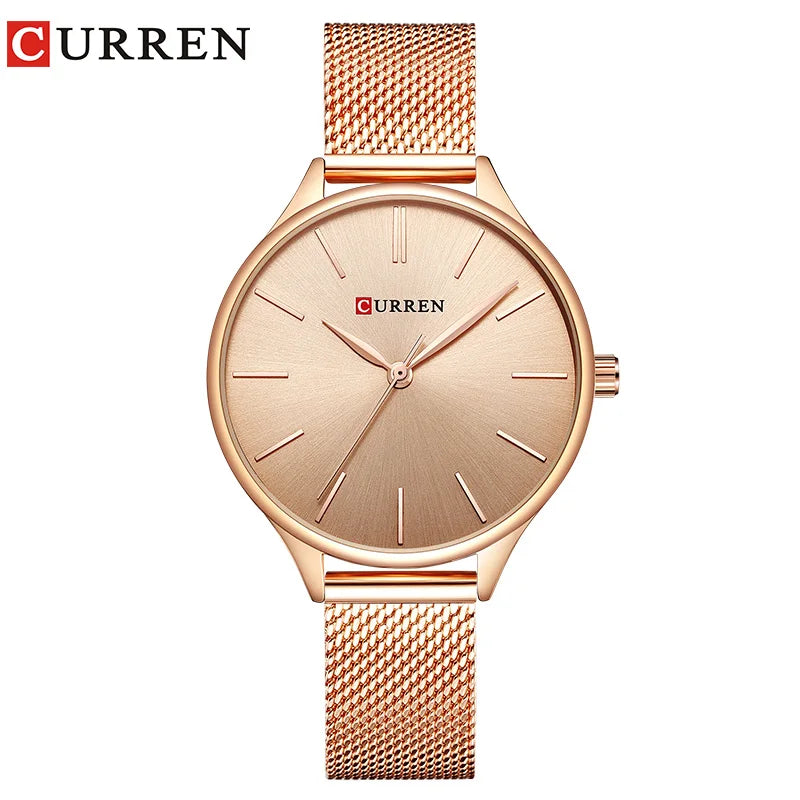 CURREN Hot Fashion Simple Style New Ladies Bracelet Watches Women Dress Wristwatch Quartz Female Clock Gifts relogios feminino