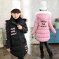 Children Down Coat Winter Teenager Thickened Hooded Cotton-padded Parka Coat Kids Warm Long Jackets Toddler Kids Outerwear