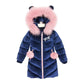 Children Down Coat Winter Teenager Thickened Hooded Cotton-padded Parka Coat Kids Warm Long Jackets Toddler Kids Outerwear