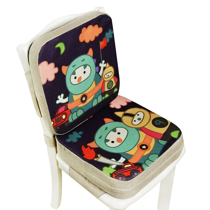 Baby Dining Cushion Children Increased Chair Pad Adjustable Washable Portable Removable Highchair Chair Booster Cushion Seat