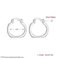 DOTEFFIL 925 Sterling Silver Flat Square Round 20mm Hoop Earrings For Woman Wedding Engagement Fashion Party Charm Jewelry