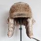 Bomber Hats Winter Men Warm Russian Ushanka Hat with Ear Flap Pu Leather  Fur Trapper Cap  Earflap for Women