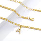 Tiny A-Z Initial Letter Anklets For Women Stainless Steel Gold Color Alphabet Cuban Link Anklet Bracelet Boho Jewelry Gift Bijou