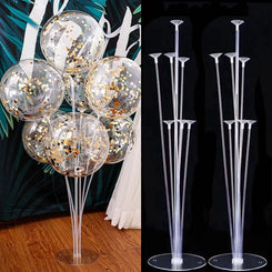 Bulbusbow 1/2 Set Latex Balloon Holder - Metallic Balloons Stand for Birthday, Wedding & Baby Shower Decoration