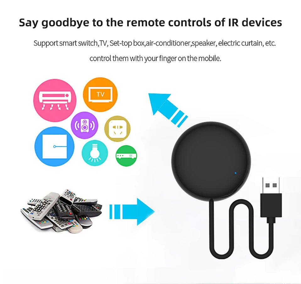 Tuya WiFi  IR Remote Control for Smart Home for TV Air Condition works with Alexa Google Home Yandex Alice