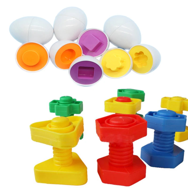 Baby Learning Educational Toy Smart Egg Toy Games Shape Matching Sorters Toys Montessori Eggs Toys For Kids Children 2 3 4 Years