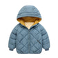 New Kids Padded Coat Boys Hooded Outerwear Girls Warm Jacket Autumn Winter Children Clothing Baby Fashion Zipper Clothing 3-8Y