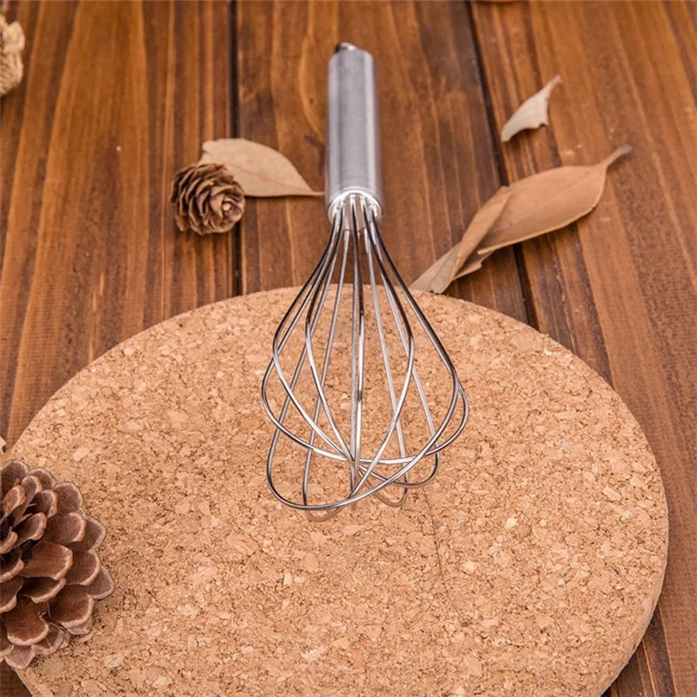 8/10/12 inches Stainless Steel Balloon Wire Whisk Manual Egg Beater Mixer Kitchen Baking Utensil Milk Cream Butter Whisk Mixer