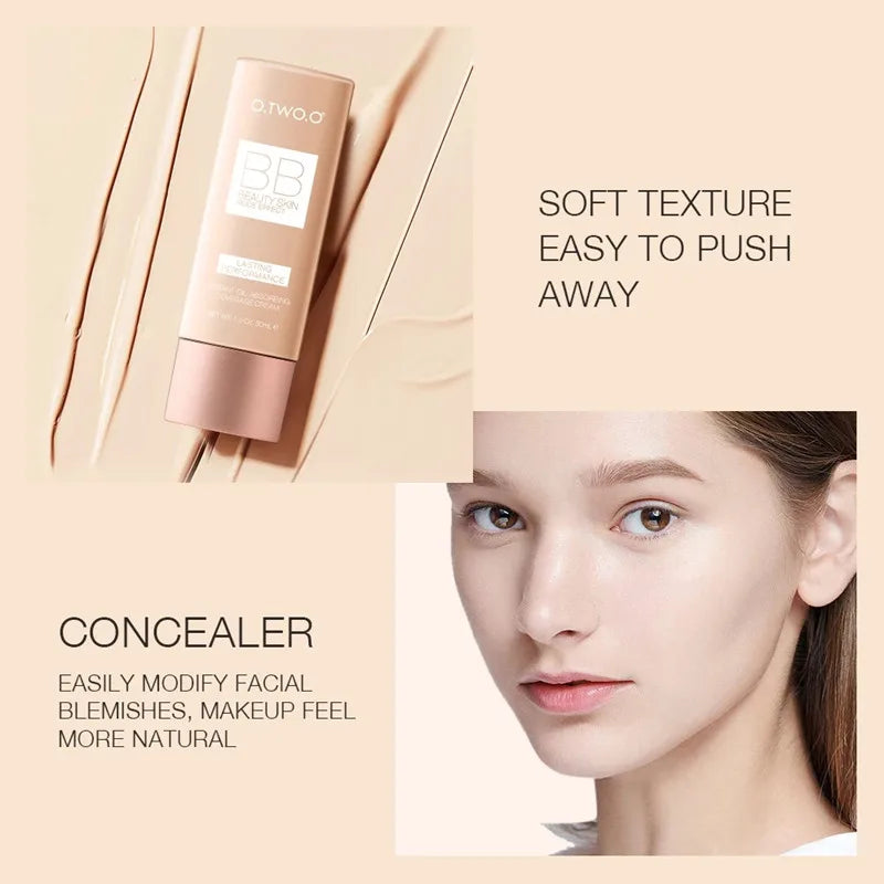 Bulbusbow Makeup Base BB Cream Natural Whitening Cream Waterproof Make Up Liquid Foundation Professional White Cosmetics