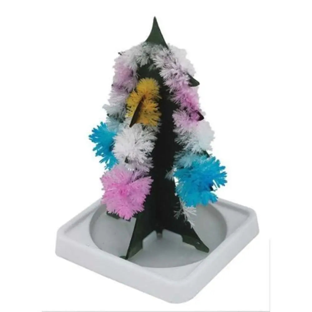 Magic Christmas Tree Crystal Flowering Christmas Tree Colorful Mini Christmas Tree New Year Toys Children Kids Gift Desktop Deco