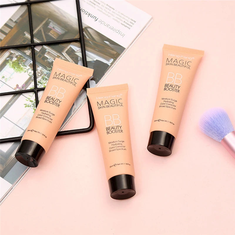 BB Cream Face Liquid Foundation Moisturizing Oil Control Brightening Skin Tone Concealer Cream Beauty Cosmetics